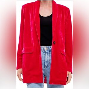 Endless Rose- Velvet Blazer